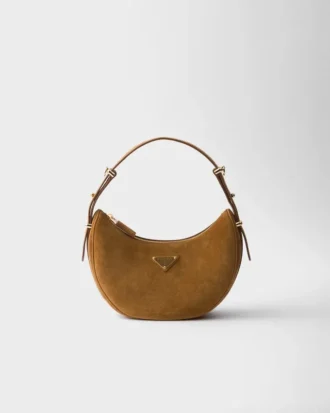 Bolso de hombro de ante Prada Arqua