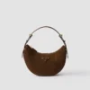 Bolso de hombro de ante Prada Arqua Bolso de hombro de ante Prada Arqua
