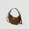 Bolso de hombro de ante Prada Arqua Bolso de hombro de ante Prada Arqua