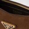 Bolso de hombro de ante Prada Arqua Bolso de hombro de ante Prada Arqua
