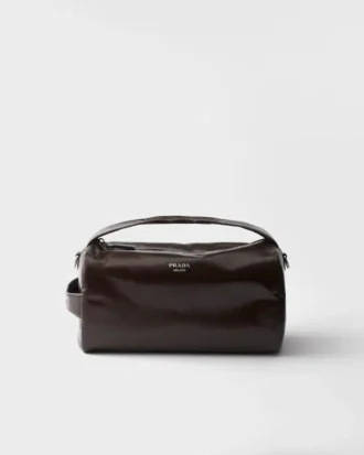 Bolso de hombro de piel