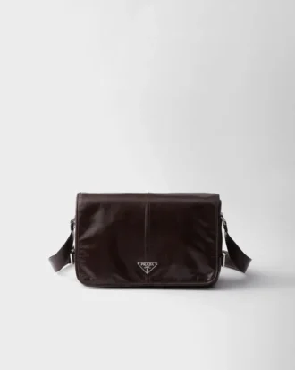 Bolso de hombro de piel