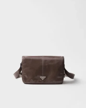 Bolso de hombro de piel