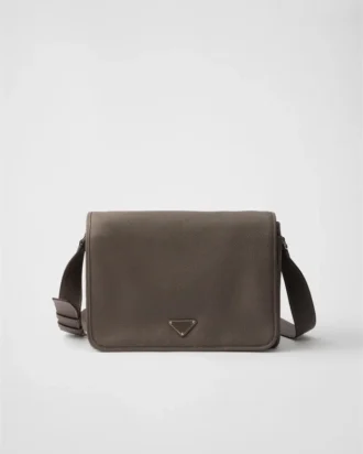 Bolso de hombro de piel