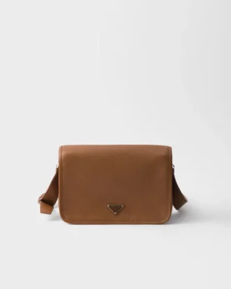 Bolso de hombro de piel