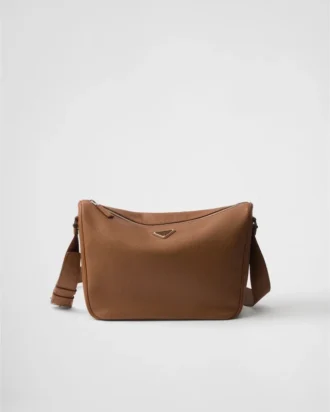 Bolso de hombro de piel