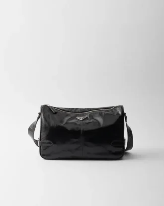 Bolso de hombro de piel