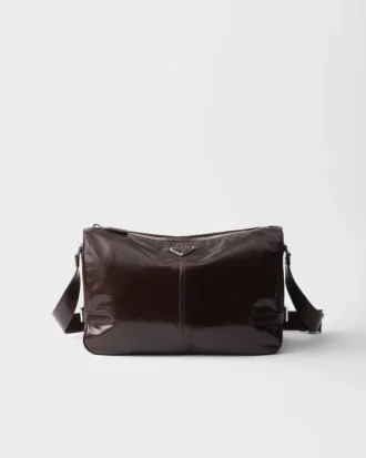 Bolso de hombro de piel