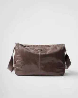 Bolso de hombro de piel