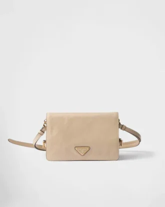 Bolso de hombro de piel
