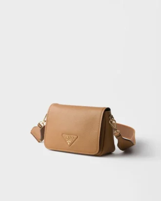 Bolso de hombro de piel