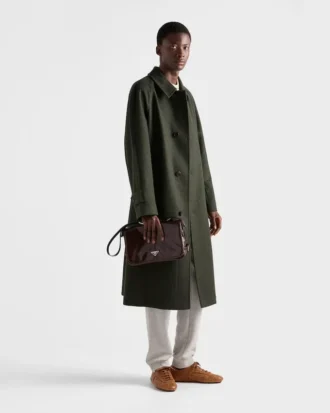 Bolso de hombro de piel