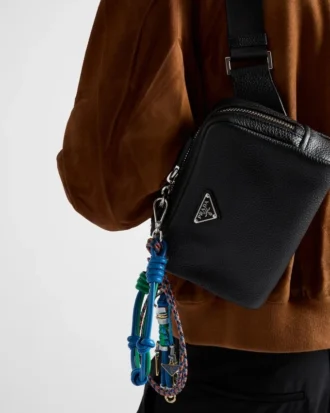 Bolso de hombro de piel