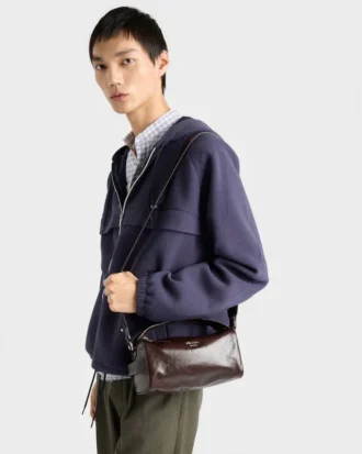 Bolso de hombro de piel