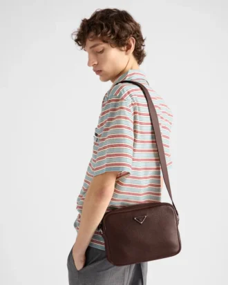 Bolso de hombro de piel