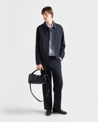 Bolso de hombro de piel