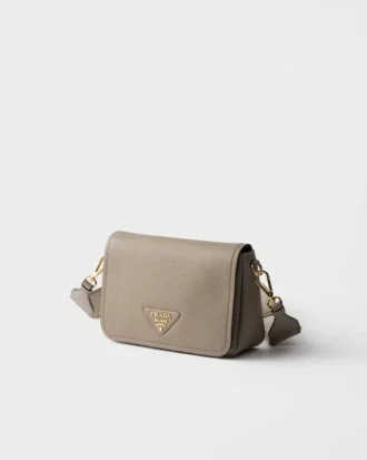 Bolso de hombro de piel