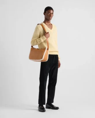 Bolso de hombro de piel de oveja