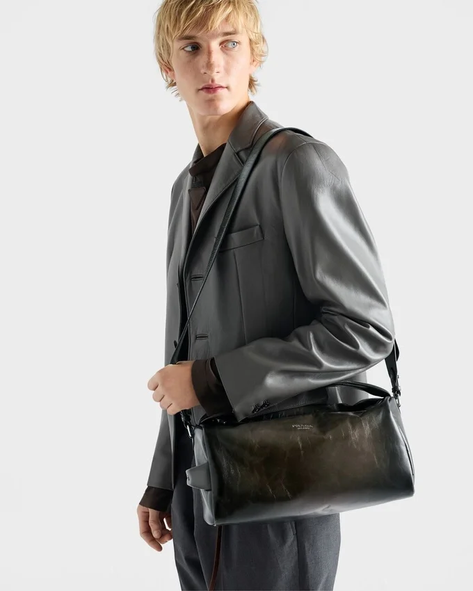 Bolso de hombro de piel envejecida Bolso de hombro de piel envejecida