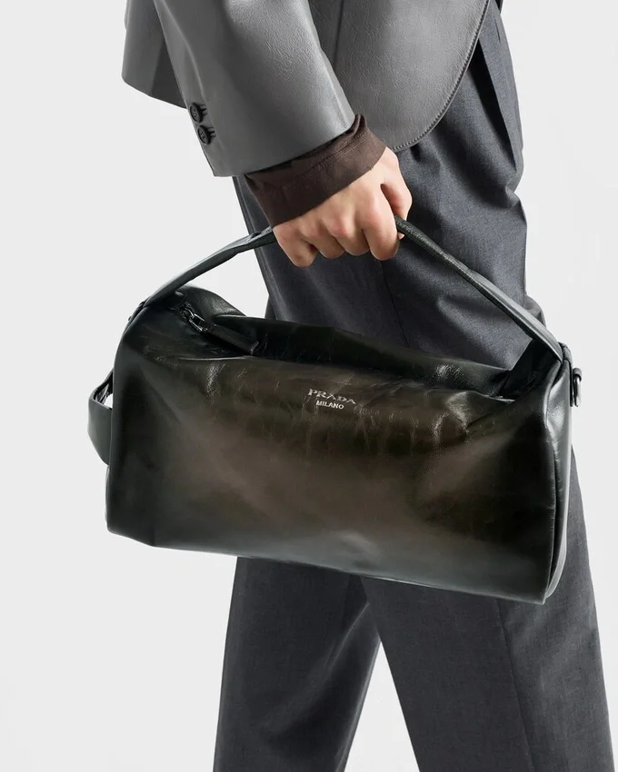 Bolso de hombro de piel envejecida Bolso de hombro de piel envejecida