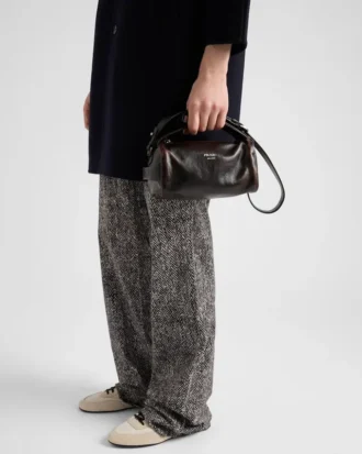 Bolso de hombro de piel napa Bolso de hombro de piel napa