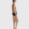 Bolso de hombro de piel Prada Arqua con solapa Bolso de hombro de piel Prada Arqua con solapa