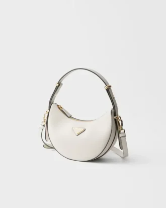 Bolso de hombro de piel Prada Arqua Mini