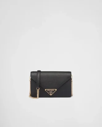 Bolso de hombro de piel Saffiano