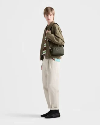 Bolso de hombro de piel Saffiano Bolso de hombro de piel Saffiano