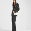 Bolso de hombro de piel Saffiano