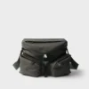 Bolso de hombro de Re-Nylon y piel Bolso de hombro de Re-Nylon y piel
