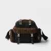Bolso de hombro de Re-Nylon y piel Bolso de hombro de Re-Nylon y piel