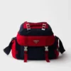 Bolso de hombro de Re-Nylon y piel Bolso de hombro de Re-Nylon y piel