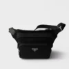 Bolso de hombro de Re-Nylon y piel Bolso de hombro de Re-Nylon y piel