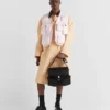Bolso de hombro de Re-Nylon y piel Bolso de hombro de Re-Nylon y piel