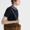 Bolso de hombro de Re-Nylon y piel Bolso de hombro de Re-Nylon y piel