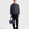 Bolso de hombro de Re-Nylon y piel Bolso de hombro de Re-Nylon y piel