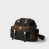 Bolso de hombro de Re-Nylon y piel Bolso de hombro de Re-Nylon y piel