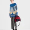 Bolso de hombro de Re-Nylon y piel Bolso de hombro de Re-Nylon y piel
