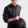 Bolso de hombro de Re-Nylon y piel Bolso de hombro de Re-Nylon y piel