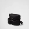 Bolso de hombro de Re-Nylon y piel Bolso de hombro de Re-Nylon y piel