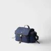 Bolso de hombro de Re-Nylon y piel Bolso de hombro de Re-Nylon y piel