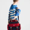 Bolso de hombro de Re-Nylon y piel Bolso de hombro de Re-Nylon y piel