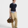 Bolso de hombro de Re-Nylon y piel Bolso de hombro de Re-Nylon y piel