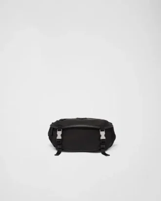 Bolso de hombro de Re-Nylon y piel Saffiano Bolso de hombro de Re-Nylon y piel Saffiano