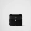 Bolso de hombro de Re-Nylon y piel Saffiano Bolso de hombro de Re-Nylon y piel Saffiano