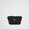 Bolso de hombro de Re-Nylon y piel Saffiano