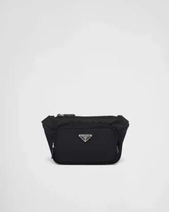 Bolso de hombro de Re-Nylon y piel Saffiano