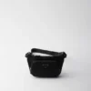 Bolso de hombro de Re-Nylon y piel Saffiano Bolso de hombro de Re-Nylon y piel Saffiano