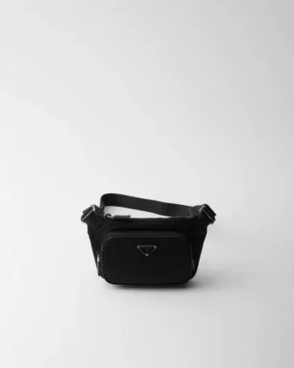 Bolso de hombro de Re-Nylon y piel Saffiano Bolso de hombro de Re-Nylon y piel Saffiano